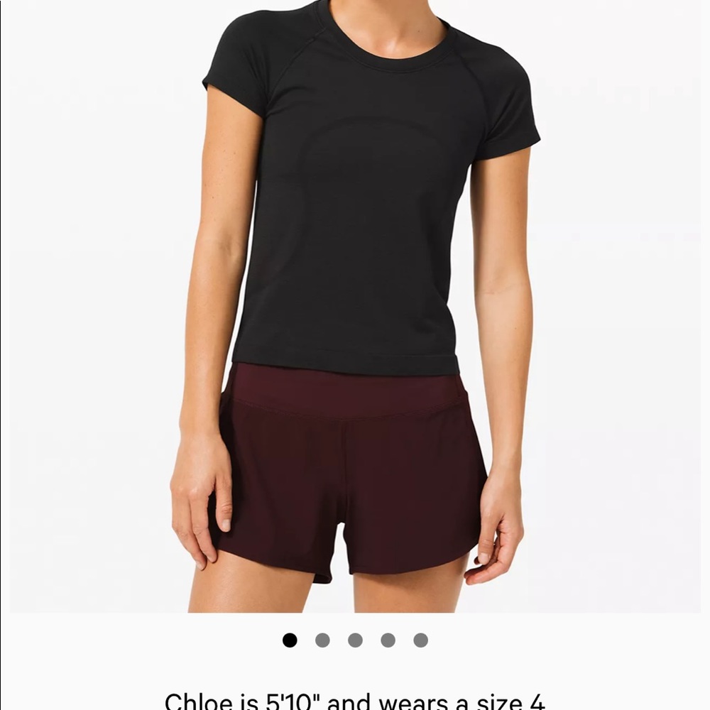 Lululemon Swiftly Short sleeve black top